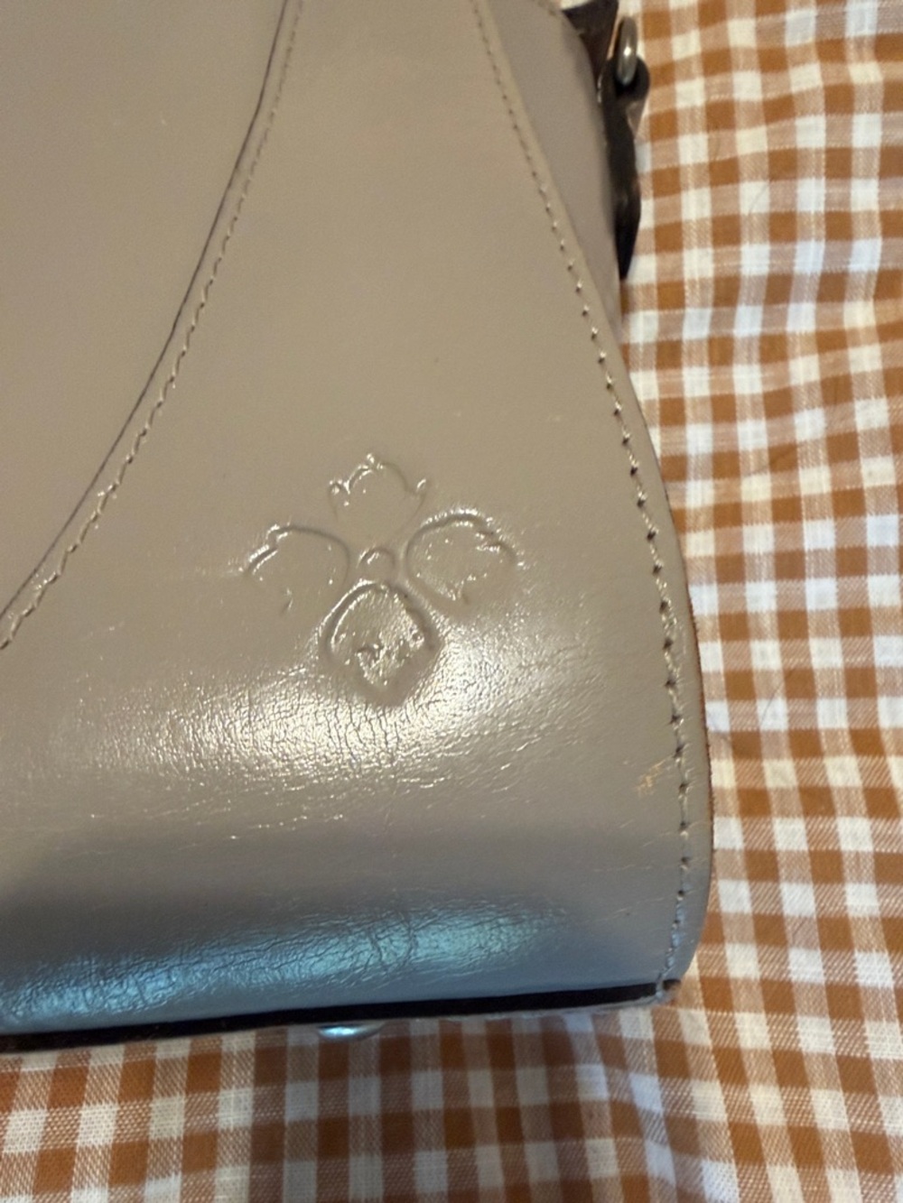 Patricia Nash Lyon Leather Tote with Brown Round Handles - Picture 3 of 8